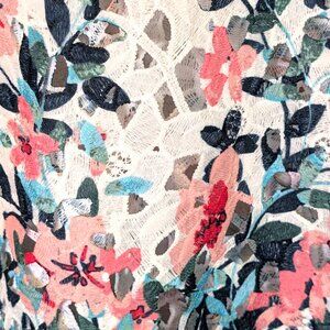 Openwork floral blouse by Charter Club Size XL